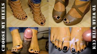 Choose Where to Cum - Jack Fucks Loren's Feet and She Leaves with Cum Filled Wedges (Remastered)