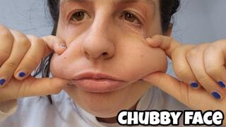Chubby Face Grabbing & Fat Play - Soft Cheeks Squeeze Close Up