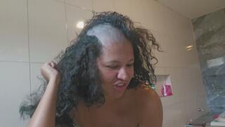 Shaving my hair and eyebrowns