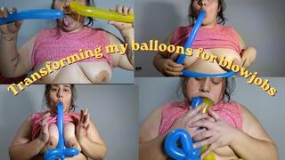 Balloons transformed for breastfeeding