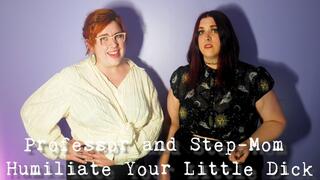 Professor and Step-Mom Humiliate Little Dick - College Student Teacher Parent Meeting After School Scolding SPH Loser Jerk Off with Small Cock!