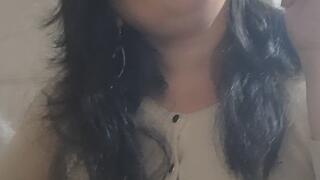 Cream Coat Tease, Red Lipstick & Smoking Seduction