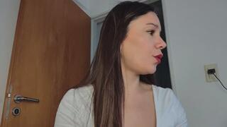 Beautiful Lips in Close-Up