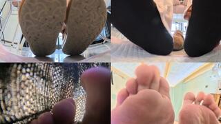VR360 LINGLING is teasing you who is hiding in the sock inside the sho