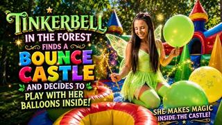 Tinkerbell’s Balloon Popping Adventure In The Bounce Castle