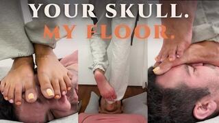Extreme Full Weight Face Trampling, Nose Flattening & Skull Crushing — MISTRESS ENOLA — Human Carpet FullHD