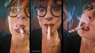 Selfie Smoking with Ms Thrope