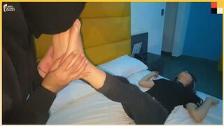 Asian High School Babe Has Her Petite Feet Sucked Intensely While Her Parentz Are Back Home Waiting On Her