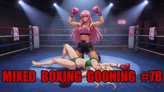 Mixed Boxing Gooning #7B: Ring Mind Control Knockout (Animated)