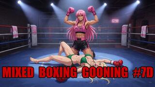 Mixed Boxing Gooning #7D: Ring Mind Control Knockout (Animated, Music, Text)