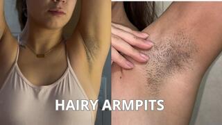 shaving my hairy armpits after four days