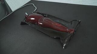 Incredible bondage mummification and inflatable top vacuum and vibrator that causes orgasm