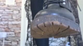 Biker boot stomp