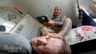 Feet beating humiliation is what you deserve (Full HD 1080p MP4)