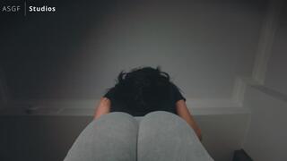 Chicana finds you staring at her YOGA PANTS ASS! Now she'll FLATTEN you into the ground with it!! ASS DOMINATION! - MOV copy