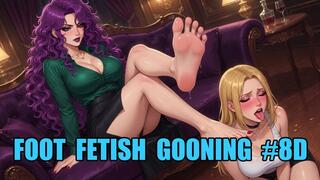 Foot Fetish Gooning #8D: Surrender to Divine Soles (Animated, Music, Text)