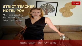Strict Teacher Becomes Hotel Hotwife Slut for Her Student