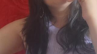 Relaxing Music & Purple Blouse Elegance – A Passionate Smoking Moment.