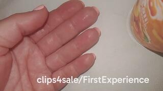 Hand fetish scars biting