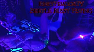 Beatle Bussy Double Fisting ft Mistress Cruella Slave Maz Morbid @mazmorbidfetish #femdom #latex #fisting