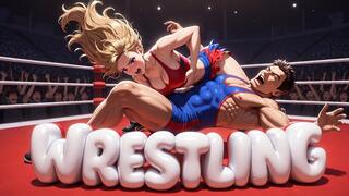 MIXED WRESTLING - Naked Mixed Wrestling Where I Easily Overpower and Pin You Down, Sit on Your Face Then Ride Your Cock While Keeping You Completely Pinned and Dominated (Erotic Audio)