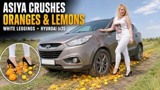Asia High Heels and White Leggings Car Crash Full Video 42 Min