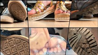 Part 3: YOU lost a Bet, YOU get SHRUNK, HUMILIATED under my FEET, LOSER - Converse Sneakers, Platform Sandals, Dirty Boots - Tiny Cuck trampled under a Femboy, a Girl and her Boyfriend - Inshoe, Underglass Trampling[1080p]