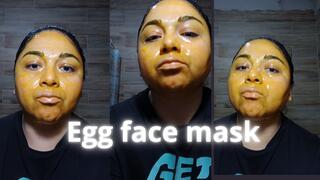 Egg face mask