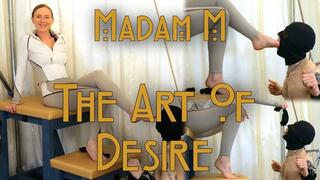 The Art Of Desire, restrained and waiting as fresh-from-the-gym trainers, workout socks and beautifully pedicured bare feet become the focus of an extended lesson in anticipation, obedience, tease and denial.