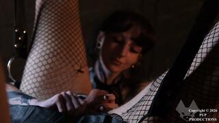 Sissy Fishnet No1 Pup Gets CBT And Spanking from Your Darling Honey