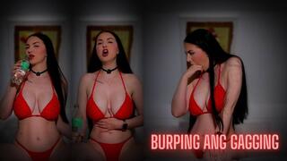 Extreme Burp Fetish: Chugging Carbonated Drink, Deep Finger Gagging & Massive Wet Gag Burps - Gag Induced Loud Wet Burping