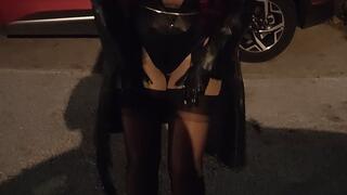 Mistress Sura sexy outfit outdoor