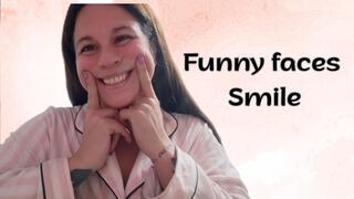 Silly smiling faces