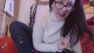 SNEER & SWEAT: Nicoletta Humiliates Her Slave on a Video Call