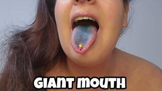 Giantess Mouth Vore - Sucking Tiny Man Deep Throat Play