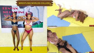 Black Beauty meets Melanin Wrestlers!( Shiphie warlord vs Vilma val) .