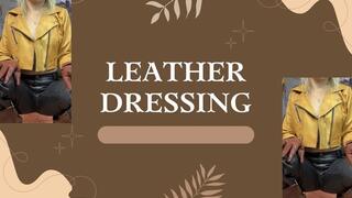 new boots dressing leather