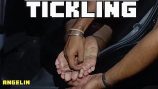 Woman tied in a car receives her feet tickled (1)