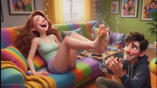 Cute Couple Tickle Fun
