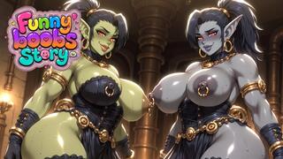 Funny boobs with Demons, Ai animation