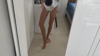 Indian babe feet ass masturbation show