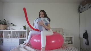 Saskia's Balloobs with Long Balloon Cock