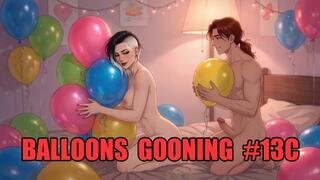 Balloons Gooning #13C: Mesmerized by Balloon Tension (Animated, Music)