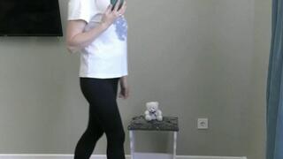 You're sitting on asmall white teddy bear, looking at your phone, and farting on it MP4 FULL HD 1080p