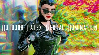 Outdoor Mental Domination: Latex Gooning Jerk Off Instruction Femdom POV Ft Miss Roper - 4K