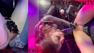Anal Fisting and Electrics Birds Eye ft Mistress Lunatika Slave Maz Morbid @mazmorbidfetish #femdom #latex #fisting
