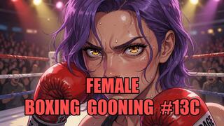 Female Boxing Gooning #13C: Knockout Queen's Canvas Trance (Animated, Music)