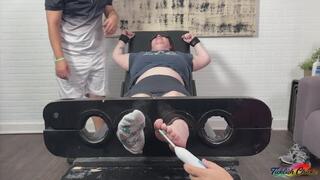 Double Team Tickling the TKLNurse's Feet and BBW Body in the Stocks Pt2