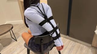 MarleneBound in Tight Chair Tie Predicament