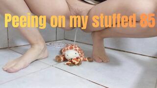 Peeing on my stuffed 85